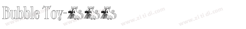 Bubble Toy字体转换